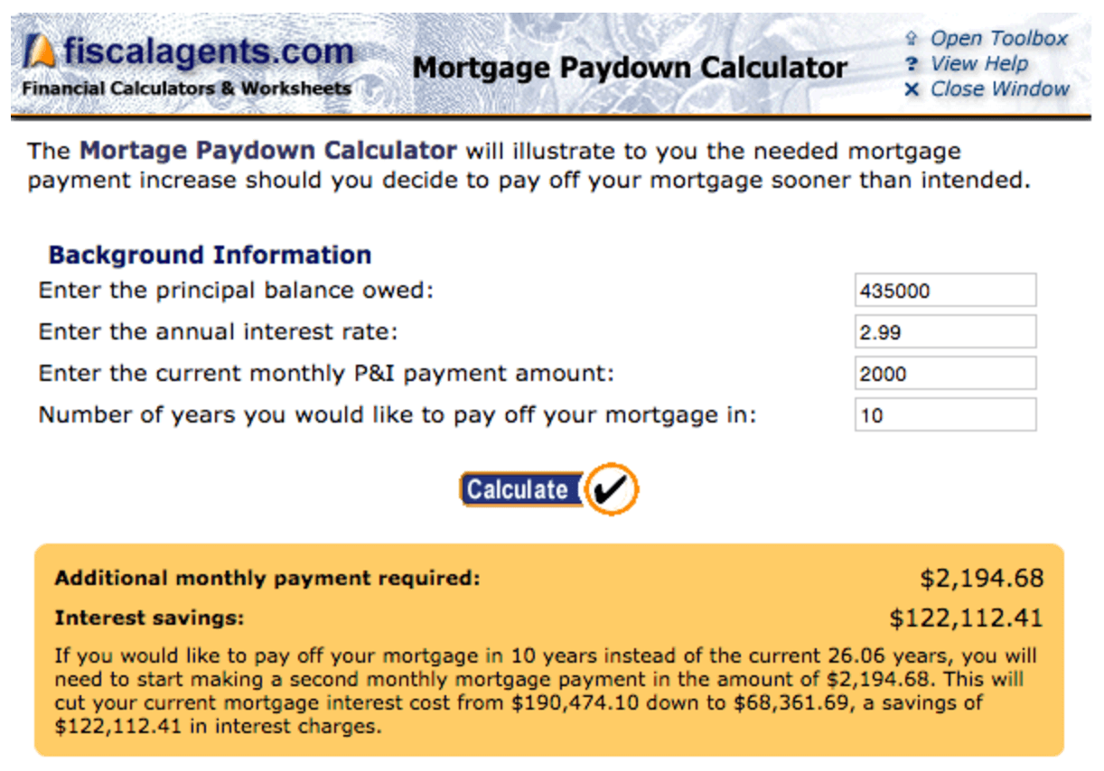 payments on 110 000 mortgage