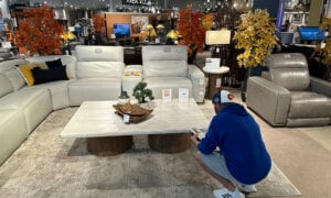 A shopper pauses at a display in a furniture store Sunday, June 2, 2024, in Englewood, Colo. On Wednesday, June 12, 2024, the Labor Department issues its report on prices at the consumer level in May.