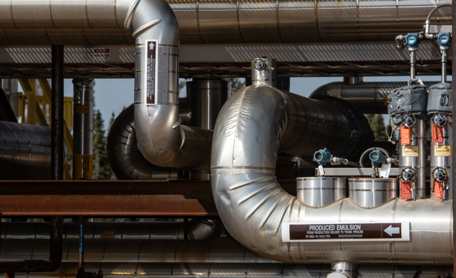 The Cenovus Christina Lake oilsands facility steam-assisted gravity drainage pad southeast of Fort McMurray, Alta., is shown on Wednesday, April 24, 2024. Cenovus Energy Inc. says it will be returning "substantially" more money to shareholders in upcoming quarters after achieving its debt reduction target.