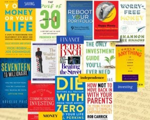 Covers of the best financial books for Canadians