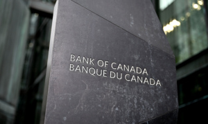 Bank of Canada sign at its office building in Ottawa