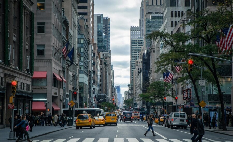 Wall Street in New York City