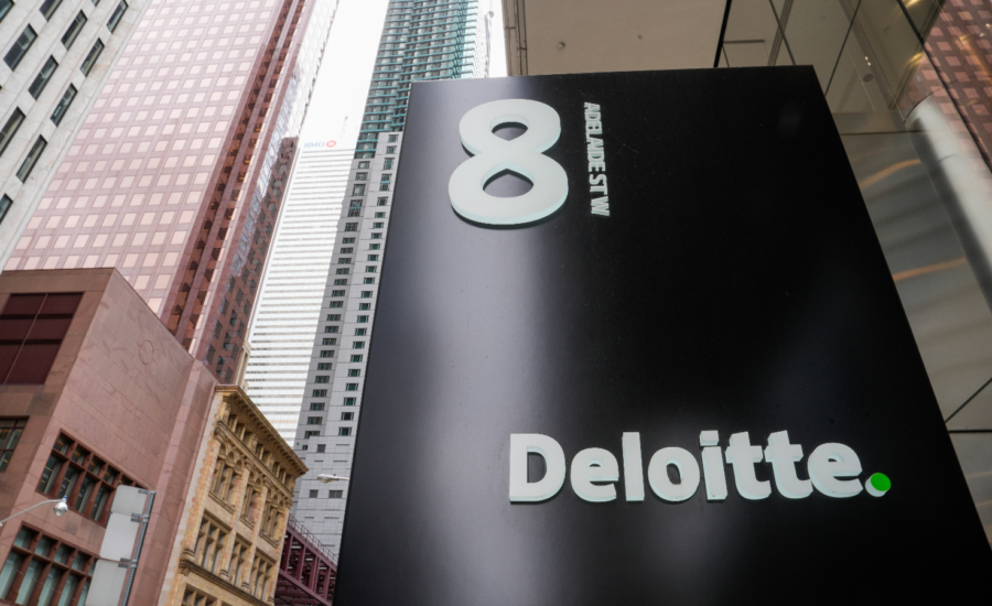 Deloitte building signage in Toronto