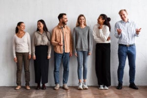 A group of Canadians paying different taxes