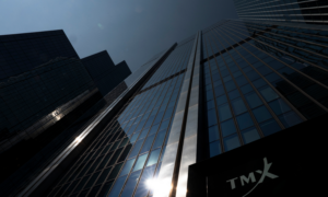 A photo of the TMX Market Centre building in downtownToronto