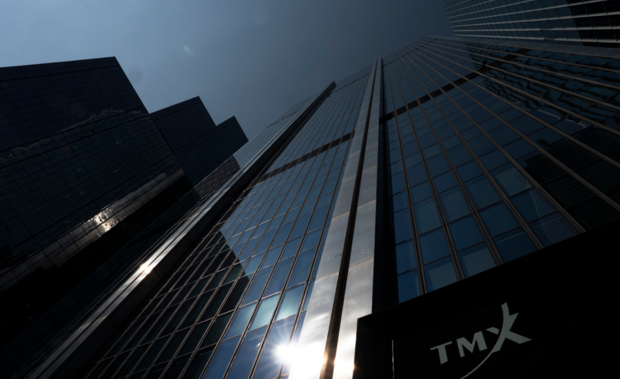 A photo of the TMX Market Centre building in downtownToronto