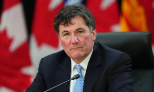 Finance Minister Dominic LeBlanc attends a first ministers meeting in Ottawa on Wednesday, Jan.15, 2025.